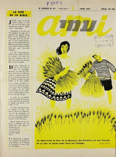 Ami : Mensuel pour la Jeunesse. Vol.08 N°93 (05 juin 1957)